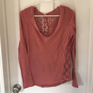 Free people open back long sleeve